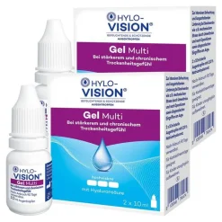 Discount Hylo-Vision Gel Multi Augentropfen, 2x20 ml