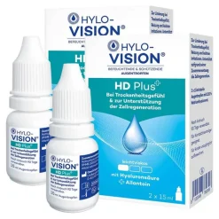 Hylo-Vision HD Plus Augentropfen, 2x 2x15 ml