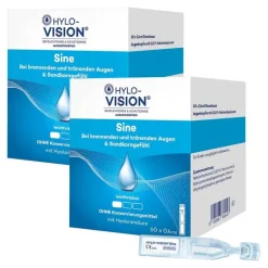 Outlet ® Sine Einzeldosispipetten , 2x24 ml Augentropfen Trockene Augen