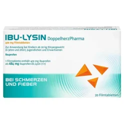 Online IBU-LYSIN 400 mg Filmtabletten , 20 St Zahnschmerztabletten|Regelschmerzen Tabletten