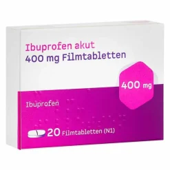 Clearance Ibuprofen akut 400 mg Filmtabletten, 20 St Zahnschmerztabletten|Regelschmerzen Tabletten