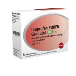 Ibuprofen Puren Granulat 400 mg zur Herstellung einer Lösung zum Einnehmen , 20 St