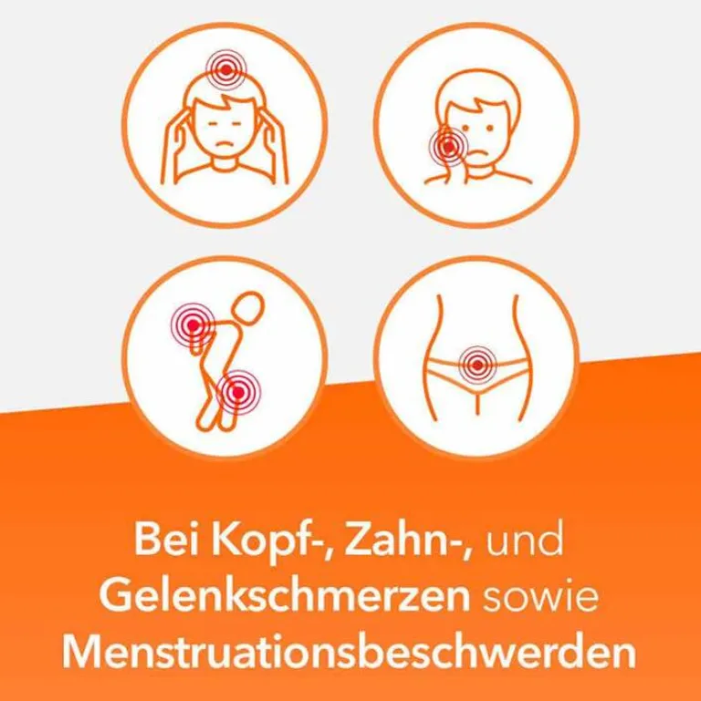 Hot IBU-® 400 mg akut Schmerztabletten, 50 St Zahnschmerztabletten|Regelschmerzen Tabletten