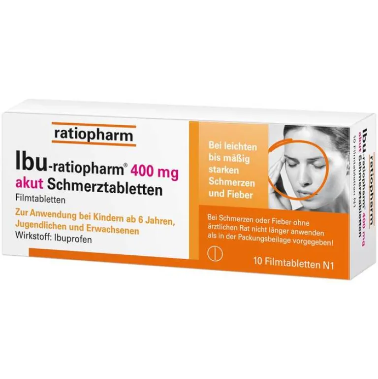Discount Ratiopharm IBU-® 400 mg akut Schmerztabletten, 10 St