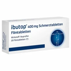 ibutop® 400 mg Schmerztabletten von ®, 20 St Zahnschmerztabletten|Regelschmerzen Tabletten
