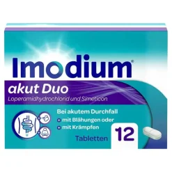 Best Imodium akut Duo - bei akutem Durchfall mit Blähungen, 12 St