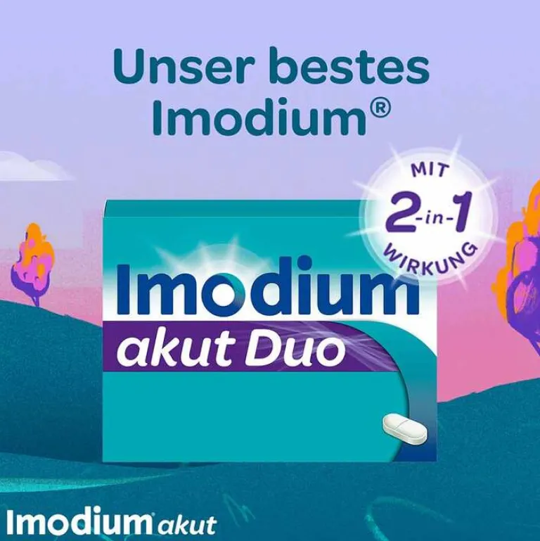 Best Imodium akut Duo - bei akutem Durchfall mit Blähungen, 12 St