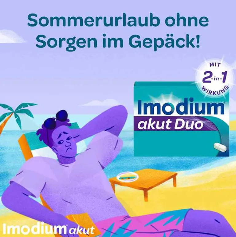 Best Imodium akut Duo - bei akutem Durchfall mit Blähungen, 12 St
