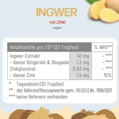 Ingwer-Zink Tropfen, 30 ml
