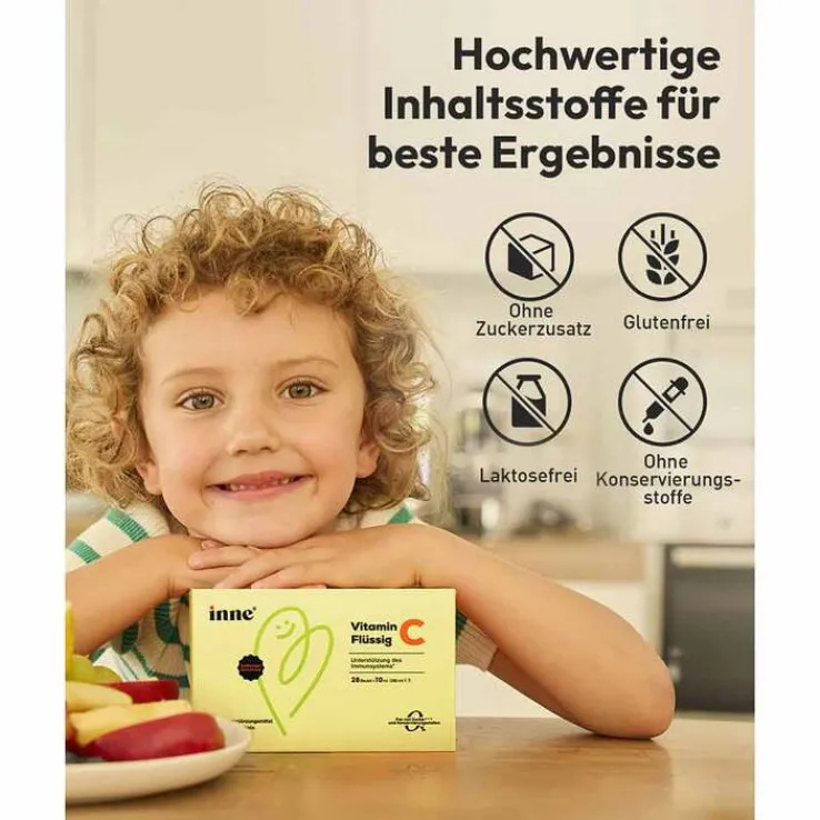 Inne Vitamin C flüssig Beutel, 28X10 ml