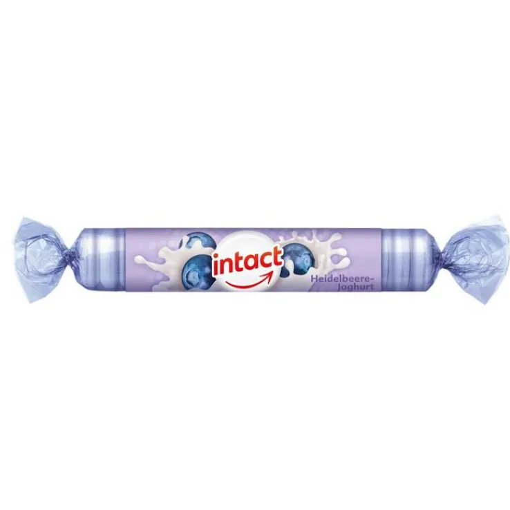 Intact Traubenzucker Heidelbeere Joghurt Rolle, 40 g