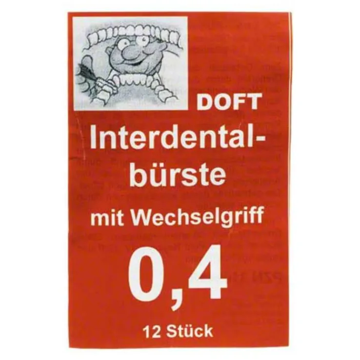 Interdentalbürste 0,4 mit Wechselgriff Doft, 12 St