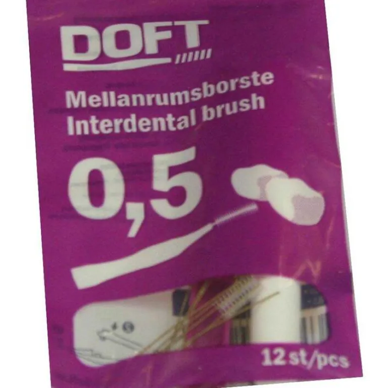 New Doft Interdentalbürste 0,5 mit Wechselgriff , 12 St