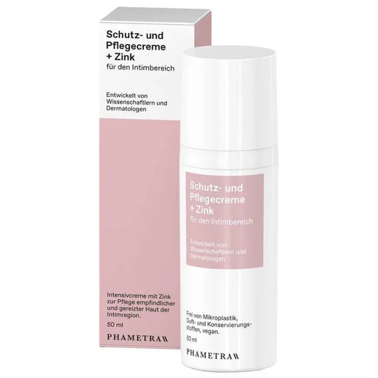 Outlet Phametra Intim Schutz- und Pflegecreme + Zink, 50 ml