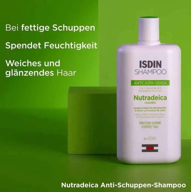 Online Isdin Nutradeica Shampoo gegen Schuppen und fettiges Haar, 400 ml