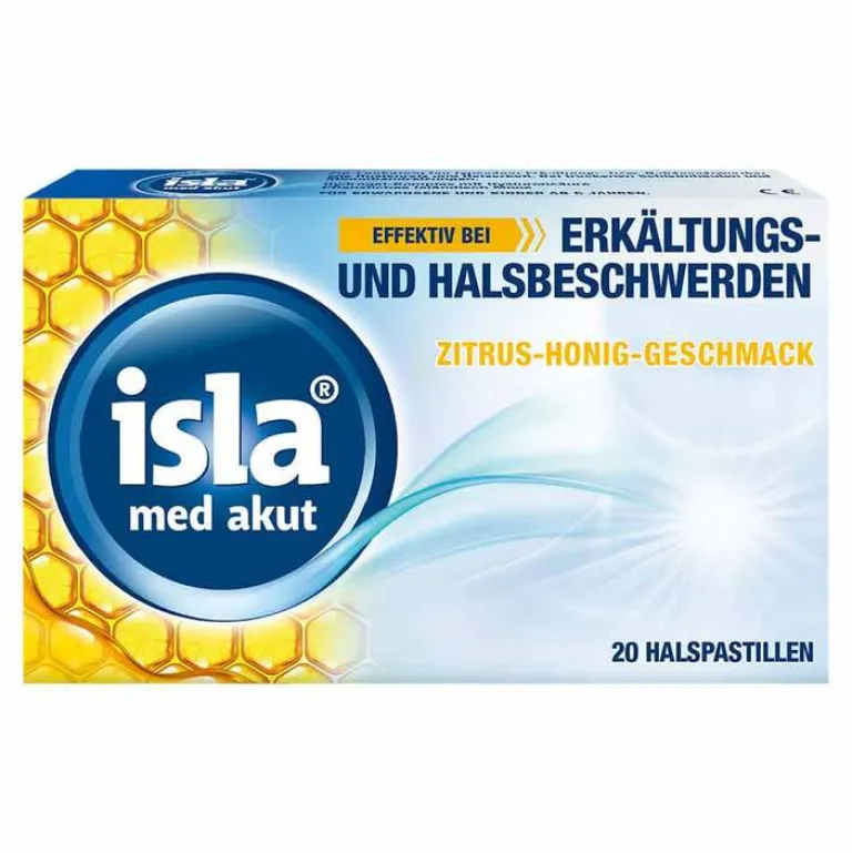 Clearance Isla ® med akut Pastillen Zitrus-Honig-Geschmack, 20 St