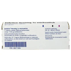 Jodetten Henning 1x wöchentlich Tabletten, 28 St