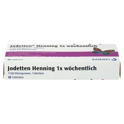 Jodetten Henning 1x wöchentlich Tabletten, 28 St