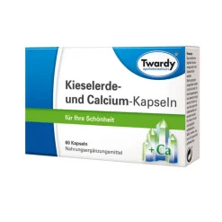 Twardy Kieselerde und Calcium Kapseln, 60 St
