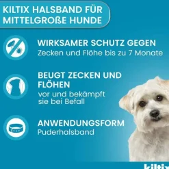 Clearance Kiltix für mittelgroße Hunde Halsband, 1 St