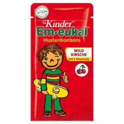 New Kinder Em-eukal Wildkirsche Hustenbonbons zuckerhaltig, 75 g Husten & Halsbonbons