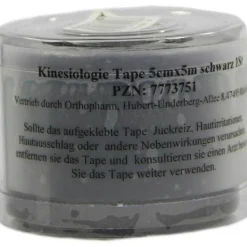 Best Kinesiologie Tape 5 cm x 5 m schwarz, 1 St Kinesio Tape