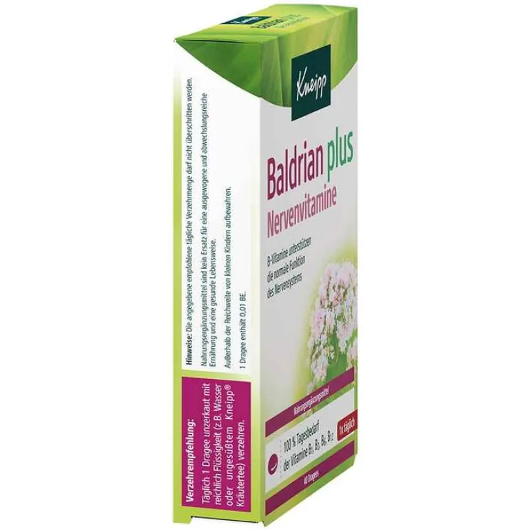 Clearance Baldrian plus Nervenvitamine Dragees, 40 St Hirnleistung & Nerven