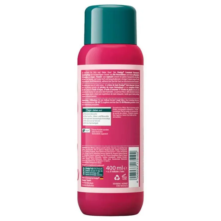 Kneipp Cremebad Rosenzarte Verwöhnpflege, 400 ml