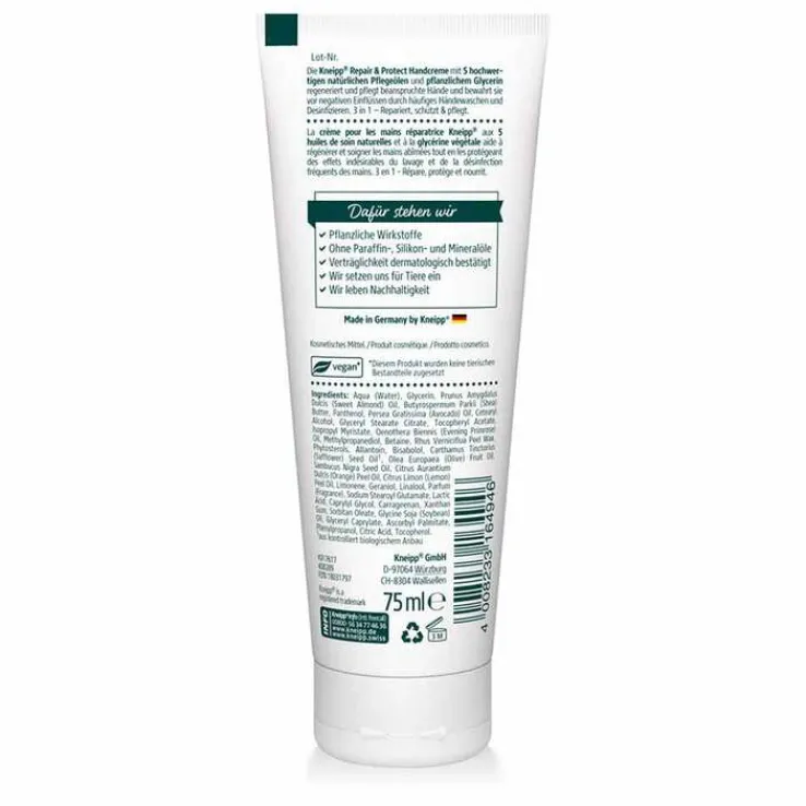 Kneipp 3in1 Pflege Repair & Protect Handcreme, 75 ml