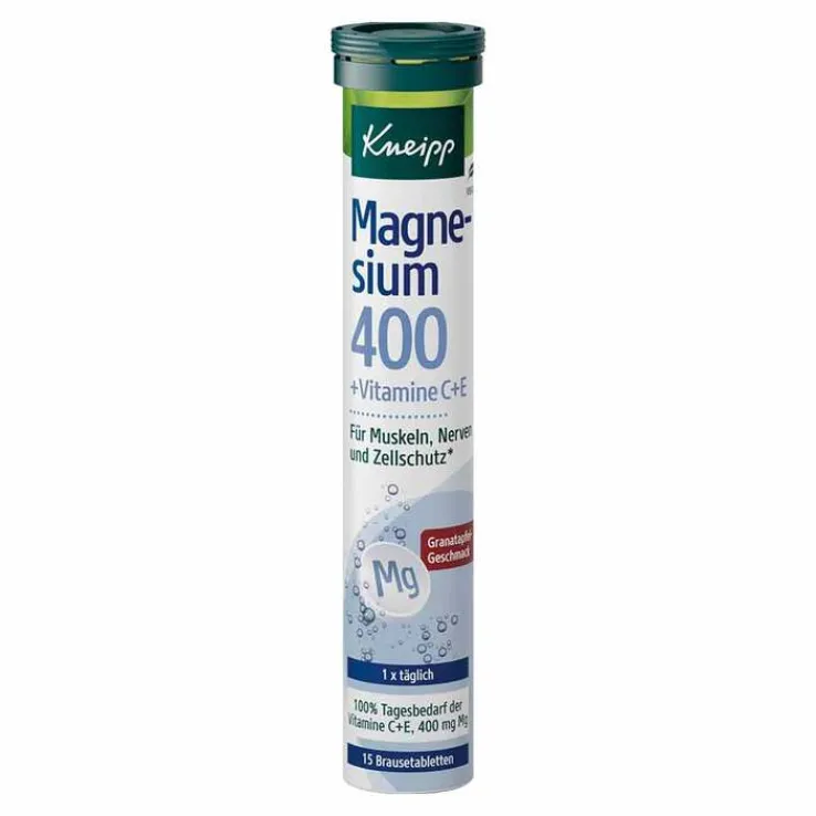Kneipp Magnesium 400 + C + E Brausetabletten, 15 St