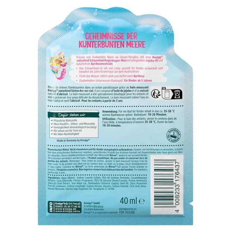 naturkind Regenbogen-Nixe Schaumbad, 40 ml Kinder Bäder|Für Kinder