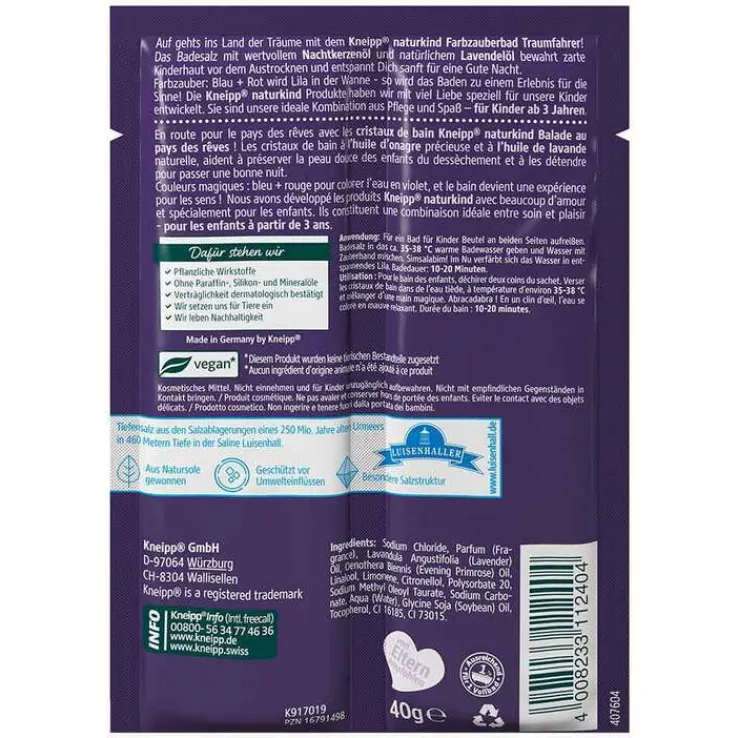 Kneipp naturkind Traumfahrer Farbzauberbad, 40 g
