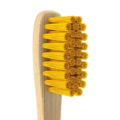 Öko Zahnbürste Kids Bambus Borsten gelb Nordics, 1 St Kinder Zahnbürsten|Für Kinder & Babys