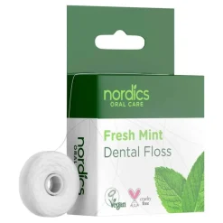 Clearance Öko Zahnseide aus Maisstärke frische Minze Nordics, 1 St Zwischenraumreinigung