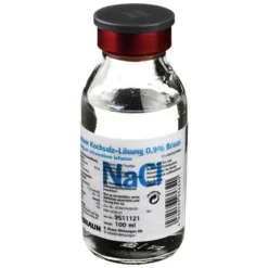 Kochsalzlösung 0,9% Glasflasche, 100 ml
