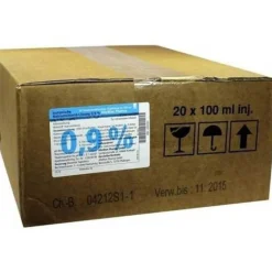 Online DELTAMEDICA GmbH Kochsalzlösung 0,9% zur Injektion in Glasflaschen, 20X100 ml