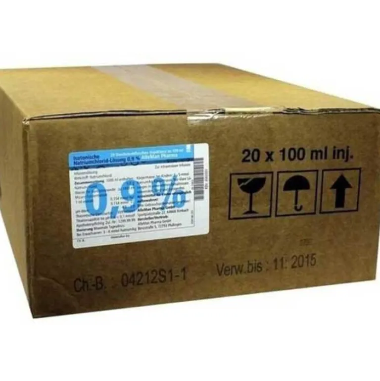 Online DELTAMEDICA GmbH Kochsalzlösung 0,9% zur Injektion in Glasflaschen, 20X100 ml