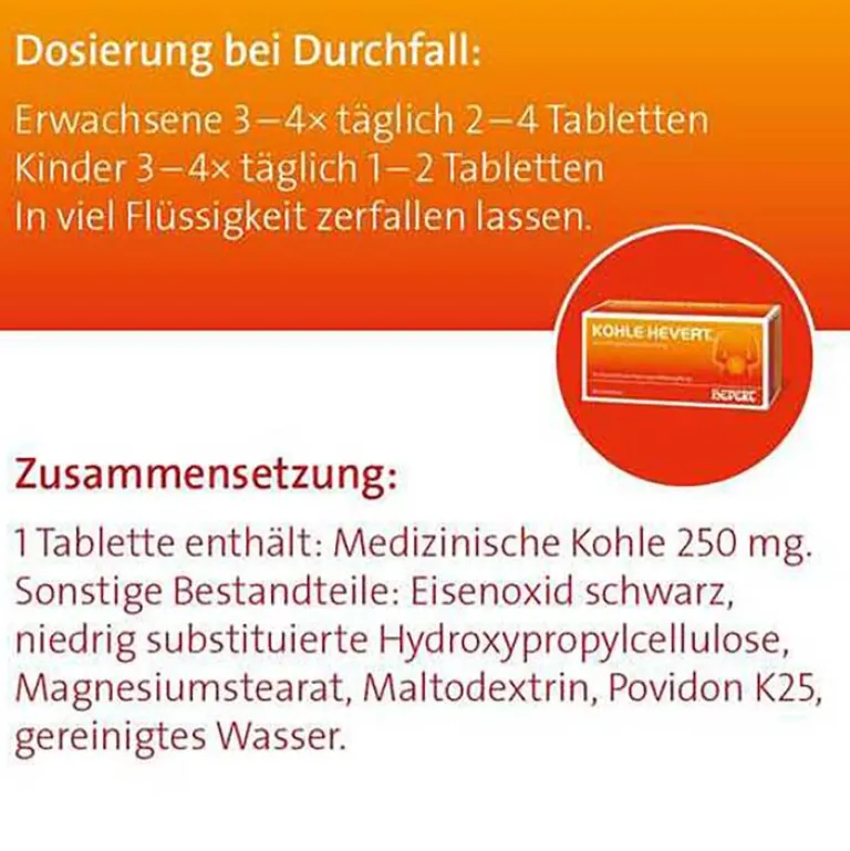 Discount Hevert Kohle Tabletten, 30 St