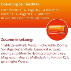 Clearance Kohle Tabletten, 300 St Kinder Mittel Gegen Durchfall & Erbrechen|Durchfallmittel