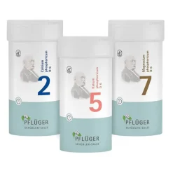 Outlet Kombination der Schüßler-Salze Nr. 2, Nr. 5 und Nr. 7, 1200 St Sets