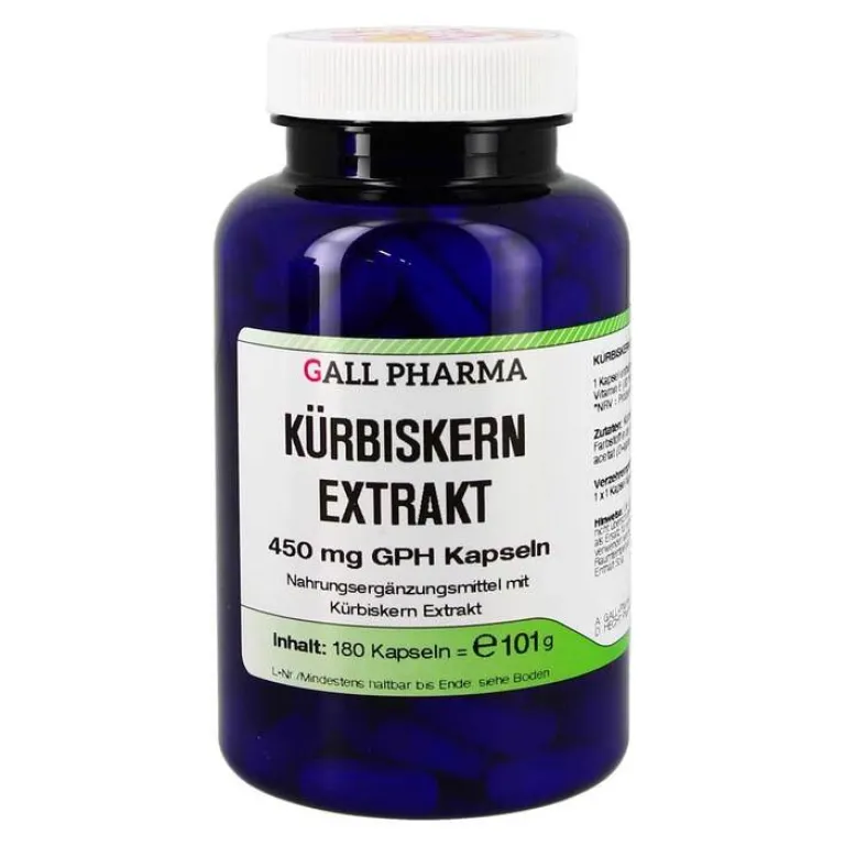 Discount Hecht Pharma Kürbiskern Extrakt 450 mg GPH Kapseln, 180 St