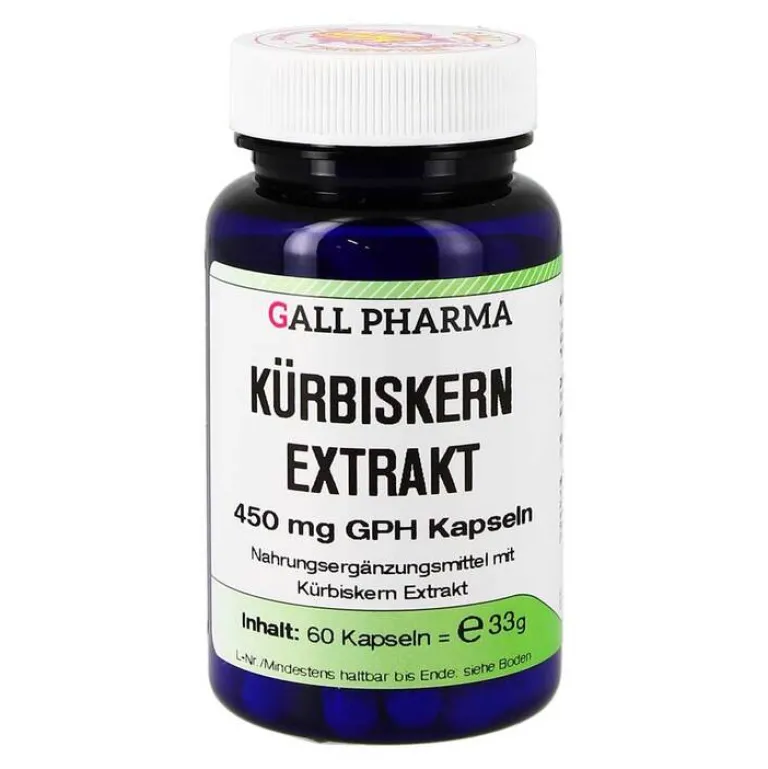 Hecht Pharma Kürbiskern Extrakt 450 mg GPH Kapseln, 60 St