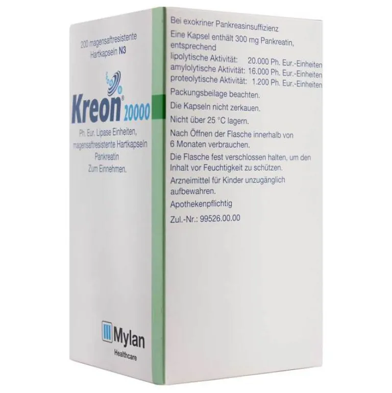 Outlet 20.000 Ph.Eur.Lipase Einheiten magensaftresistent Hartkapseln , 200 St Verdauung