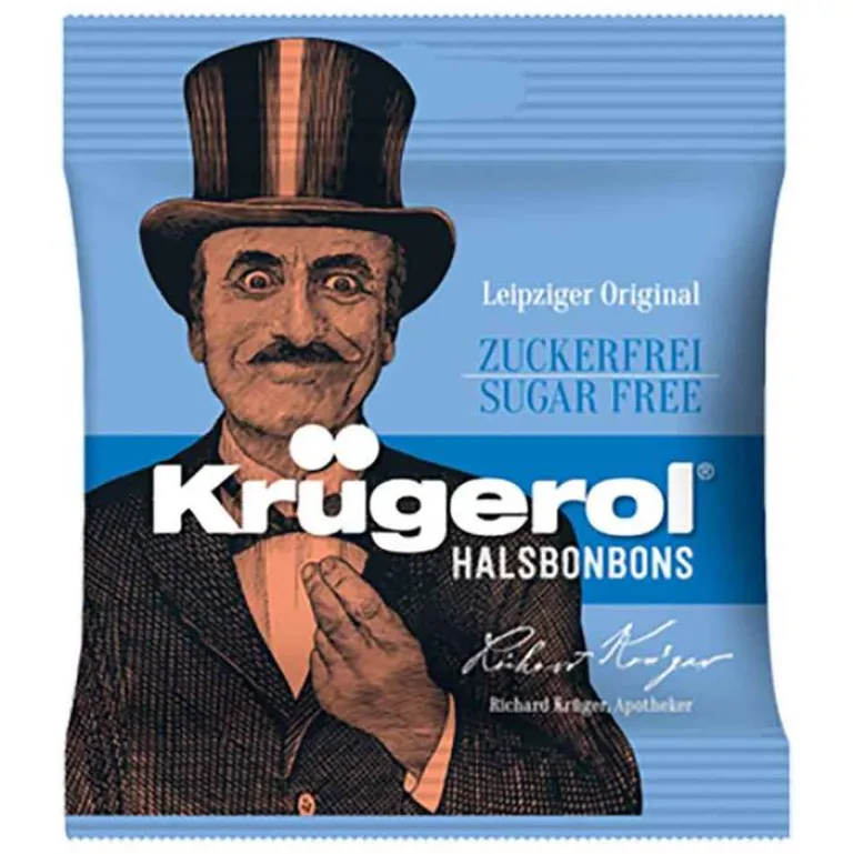 Discount Krügerol Halsbonbons zuckerfrei, 50 g