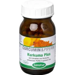 Kurkuma Plus Curcumin & Piperin Kapseln, 180 St