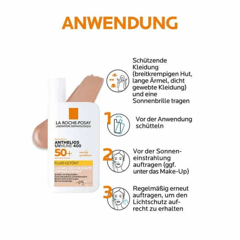 Hot La Roche Posay Anthelios Invisible Fluid getönt UVMune LSF50 + , 50 ml