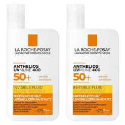 Sale La Roche Posay Anthelios Invisible Fluid UVMune 400 LSF50+, 2x50 ml