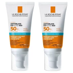 Hot Anthelios hydratisierende Creme UVmune LSF 50 +, 2x50 ml Lsf 50+|Gesicht