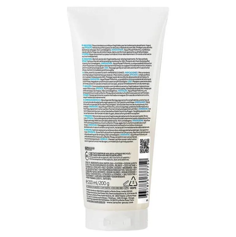 New Effaclar H Iso-Biome Reinigungscreme, 200 ml Unreine Haut|Reinigung