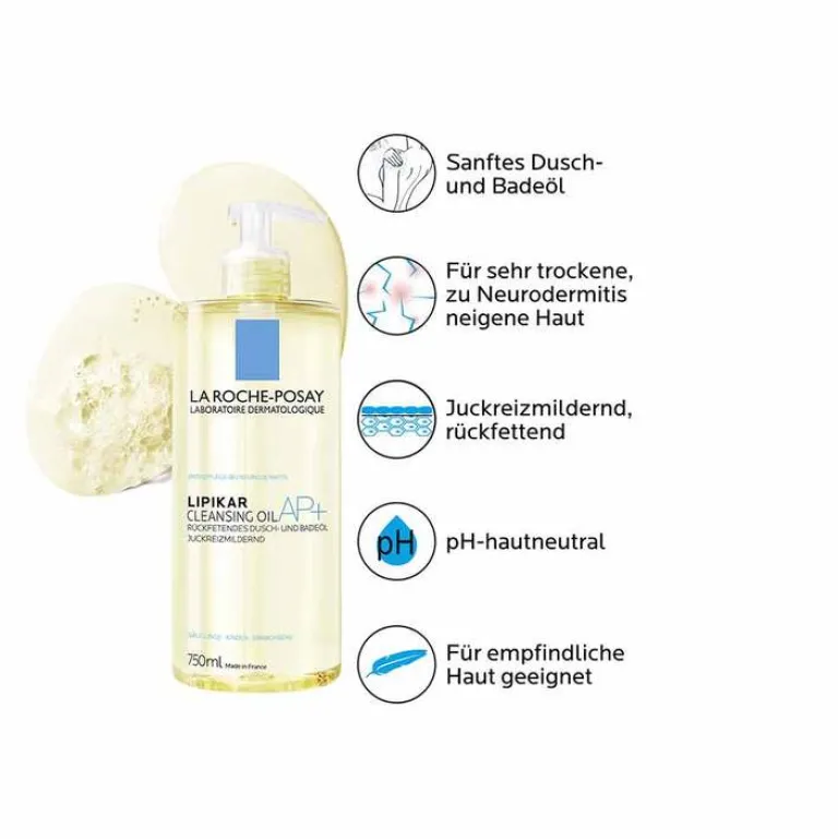 La Roche Posay La Roche-Posay Lipikar Dusch- und Badeöl AP + , 750 ml